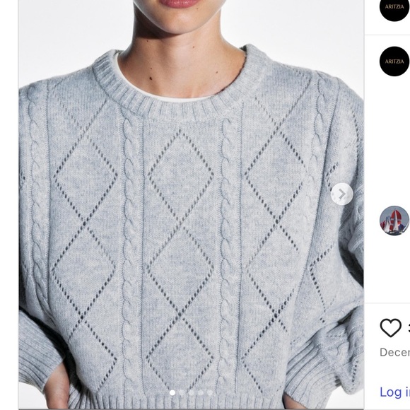 Sunday Best Sweaters - Sunday Best gray crew neck cable knit and argyle pattern sweater, XS